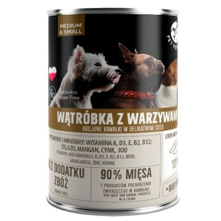 Mokré jedlo PETREPUBLIC Adult Medium Hovädzie mäso 400 g