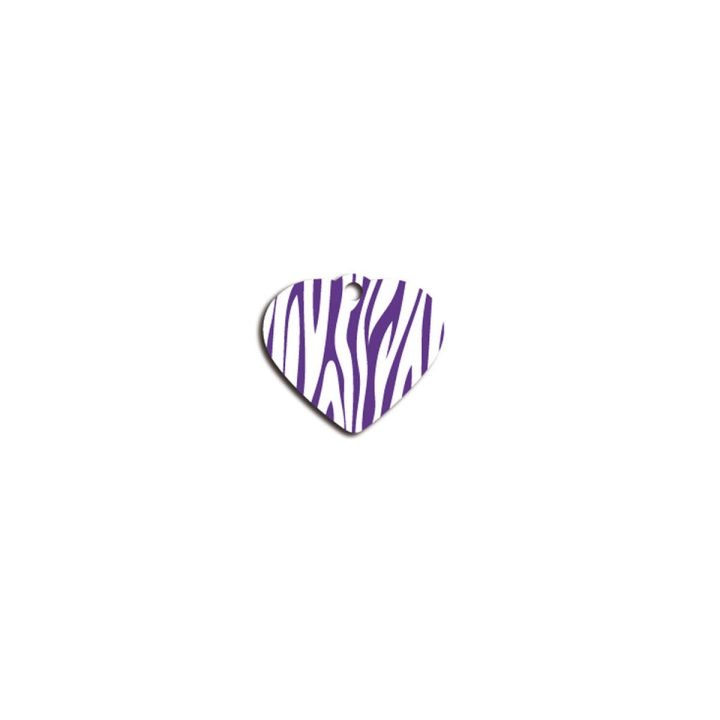identifikačný štítok na obojok Imarc Heart Zebra Fialová