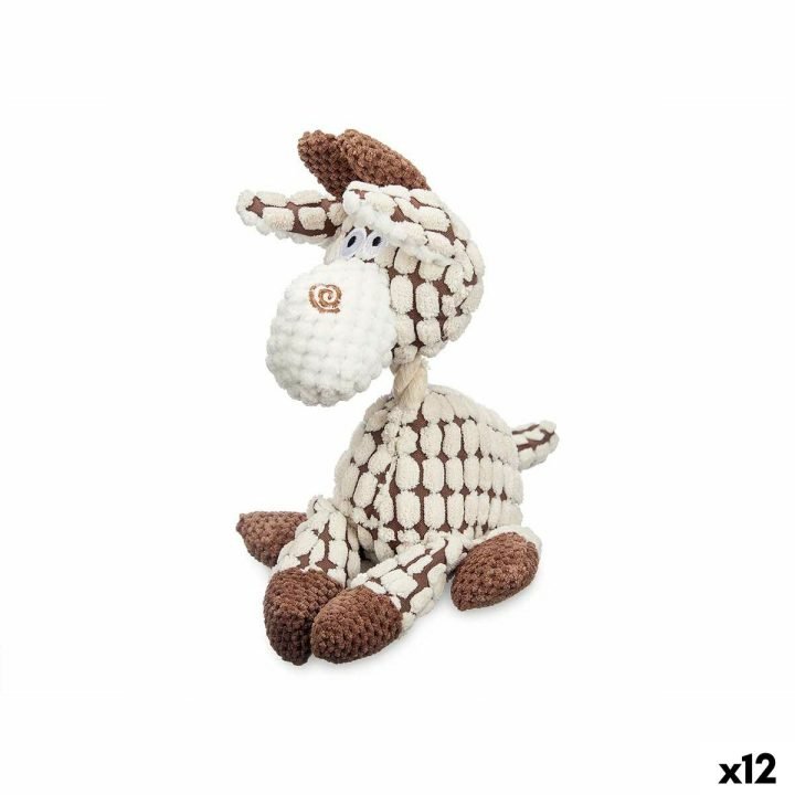 Plyšák pre psov Mascow 239 Biela Gaštanová 13 x 27 x 17 cm (12 kusov)
