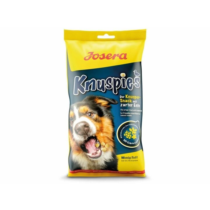 Maškrty pre psov Josera Knuspies Kačica 150 g