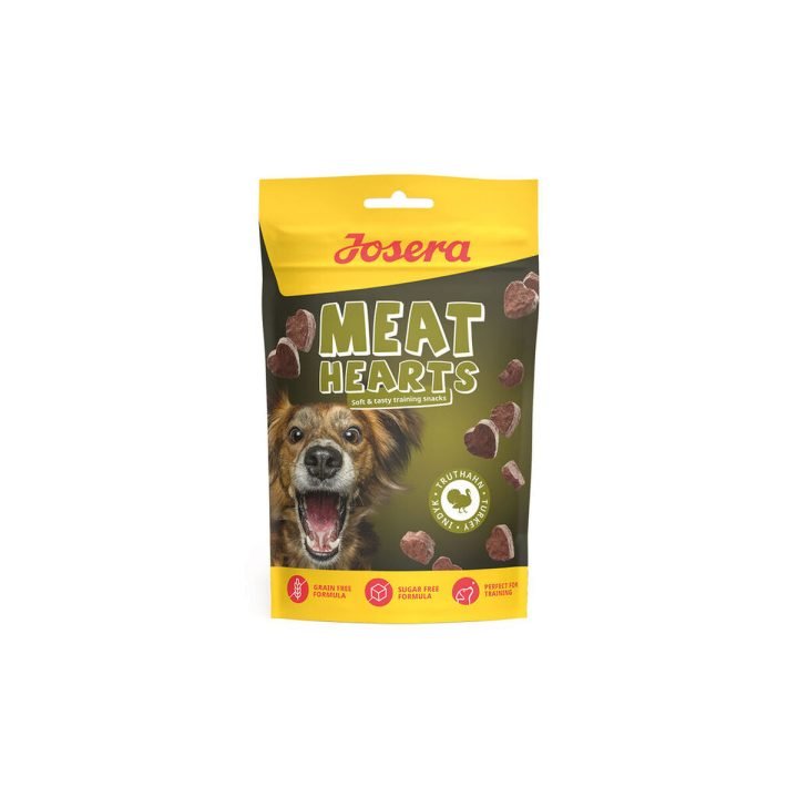 Maškrty pre psov Josera Meat Hearts 70 g Páv
