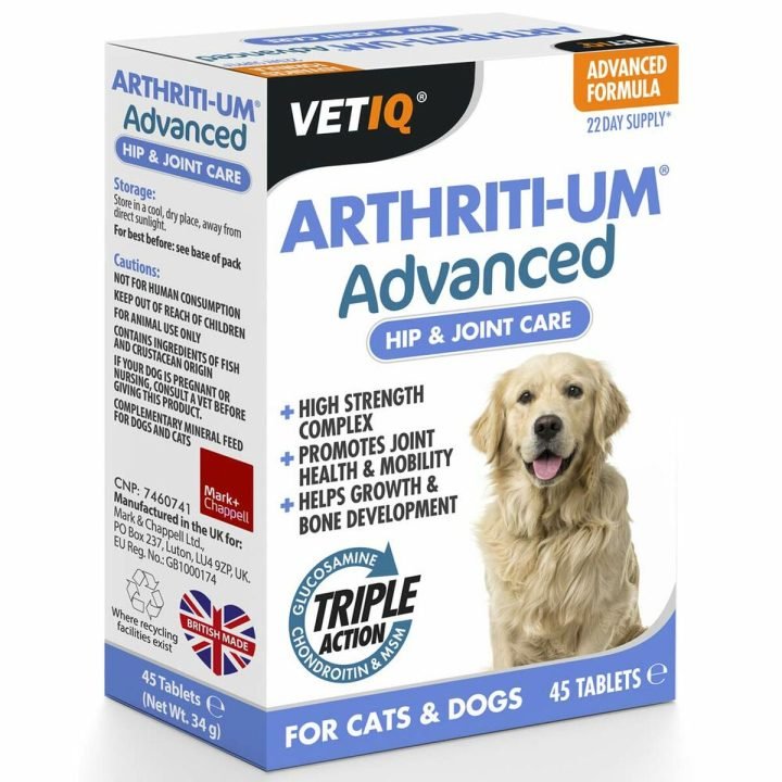 Výživové doplnky a vitamíny Mark & Chappell VETIQ ARTHRITI-UM ADVANCED