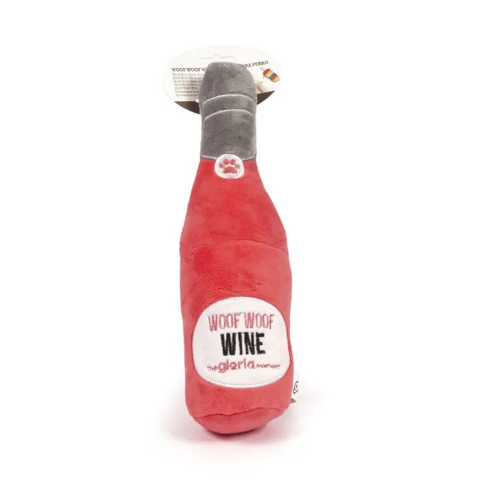 Plyšák pre psov Gloria Woof Woof Wine Ružová Polyester Polypropylén