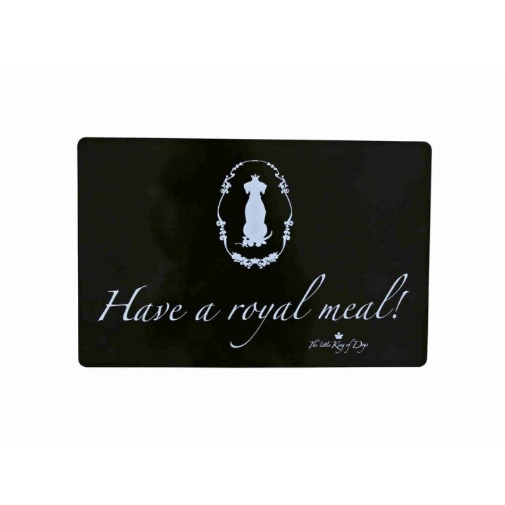 Obrus Trixie Have a royal meal Čierna Plastické 44 × 28 cm