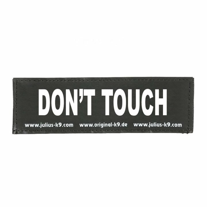 Štítky na postroj Julius K9 DON'T TOUCH