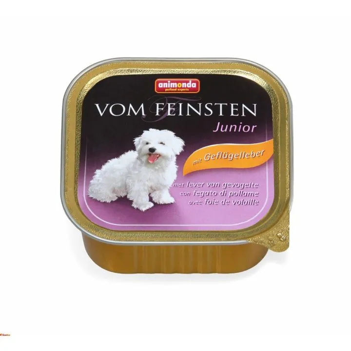 Mokré jedlo Animonda Vom Feinsten Junior Poultry liver 150 g