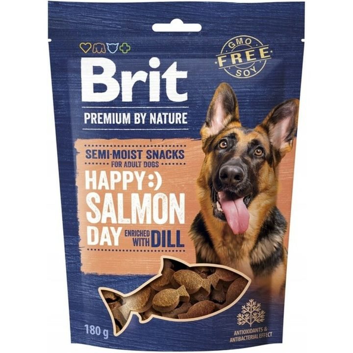 Maškrty pre psov Brit Lososová 180 g