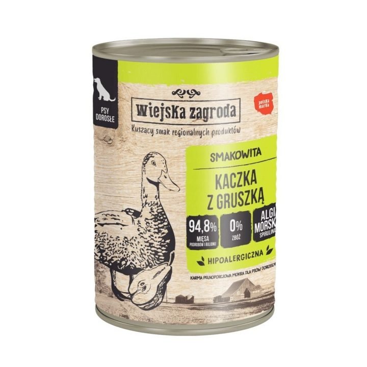 Mokré jedlo WIEJSKA ZAGRODA Duck with pear 400 g