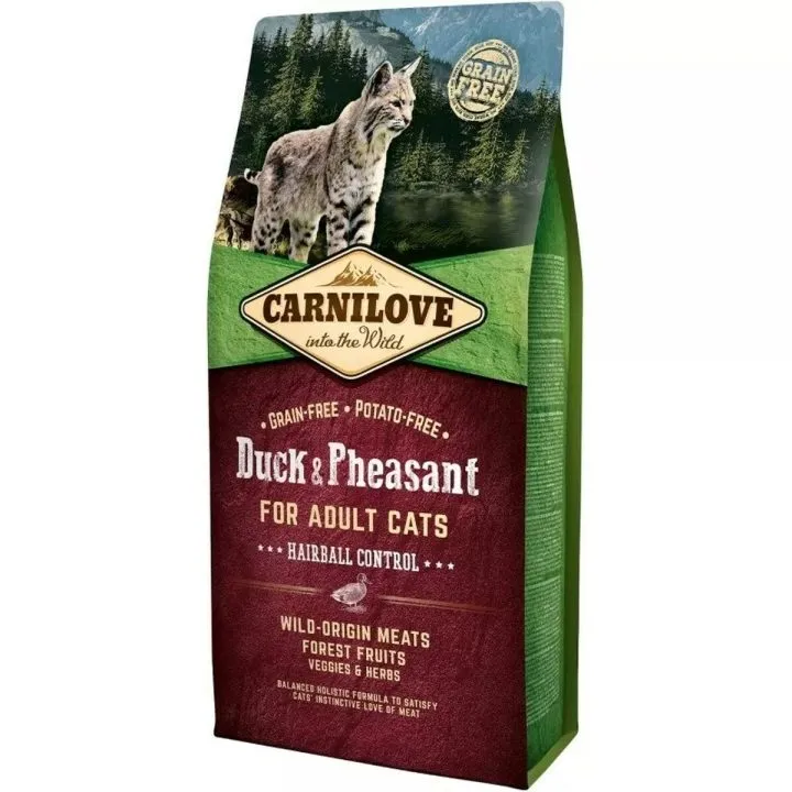 Krmivo Carnilove Duck & Pheasant Hairball Control Kačica 6 Kg