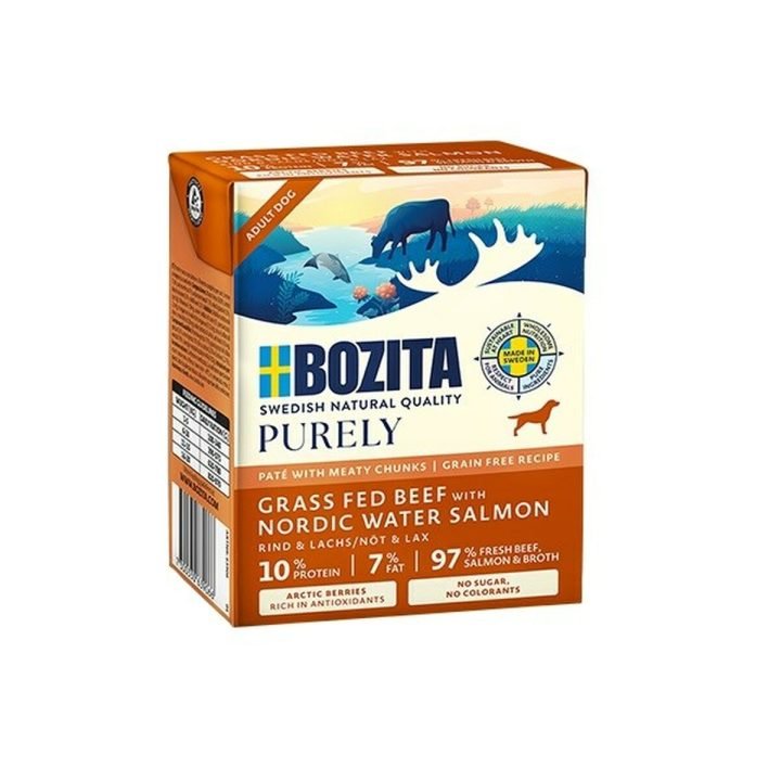 Mokré jedlo Bozita Purely Paté Duoprotein Beef and salmon 400 g