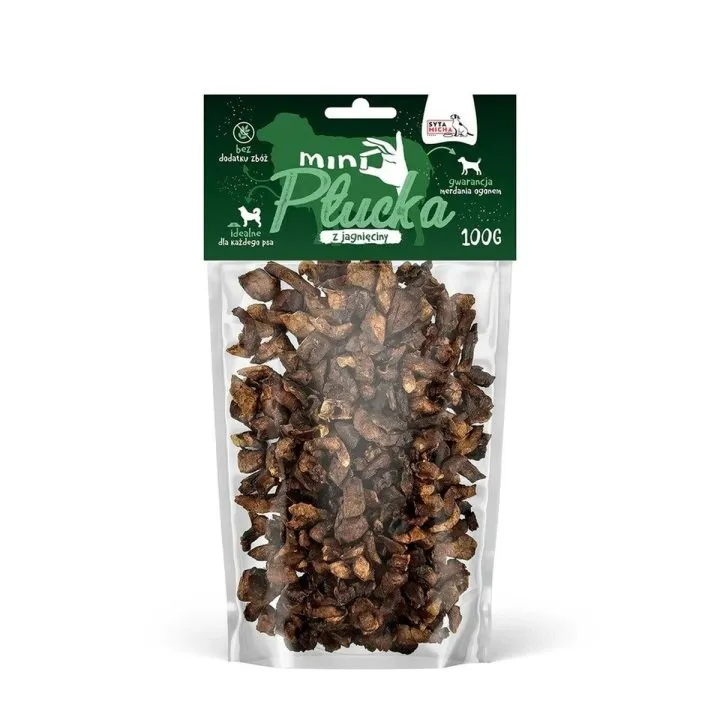 Krmivo SYTA MICHA Mini lamb lungs Šteňa/junior Baránok 100 g