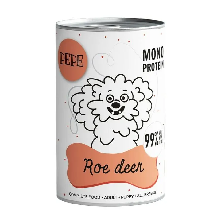 Mokré jedlo Paka Zwierzaka Pepe Roe deer 400 g