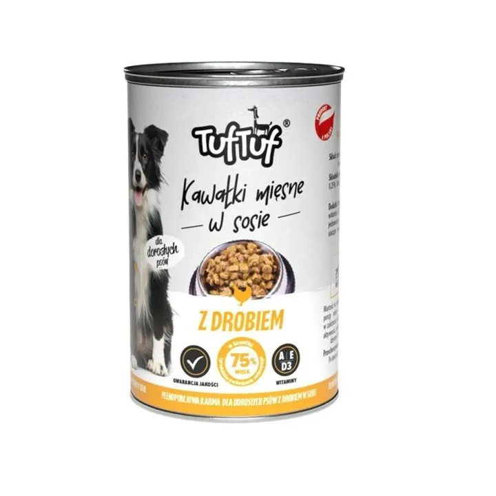 Mokré jedlo Tuftuf Chunks in gravy with poultry