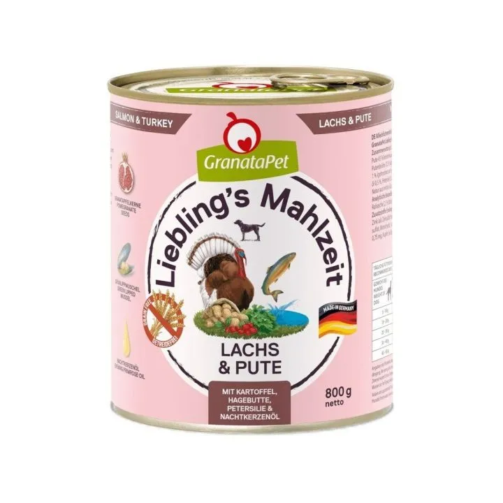 Mokré jedlo GranataPet Lososová 800 g