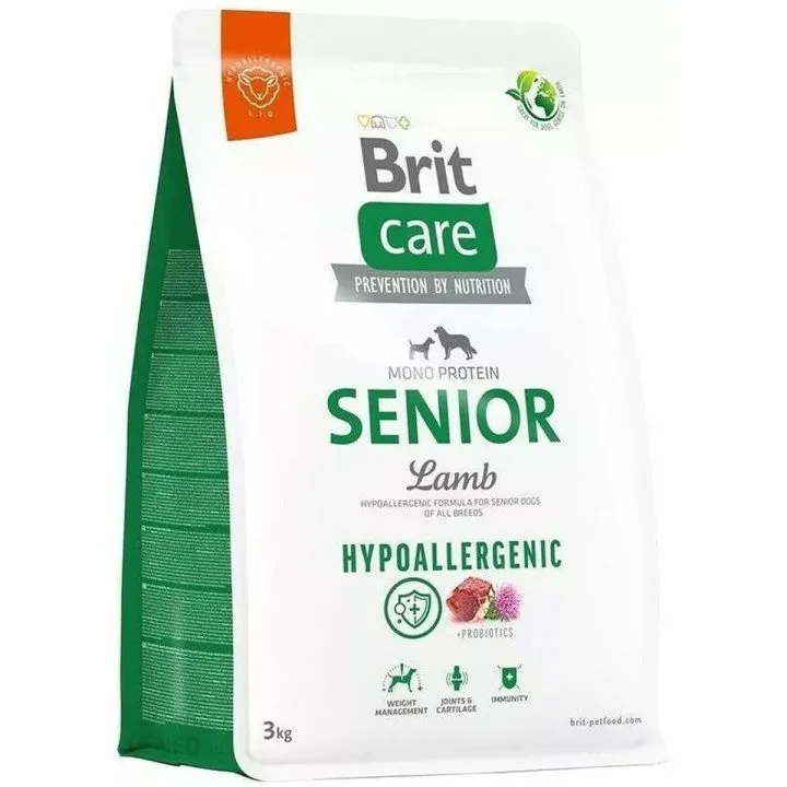 Krmivo Brit Hypoallergenic Senior Lamb with rice Baránok 3 Kg Senior 2,3 Kg