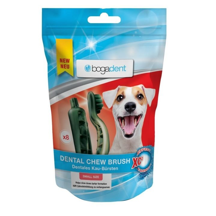 Maškrty pre psov Bogar Bogadent Dental chew brush Small Kurča 110 g