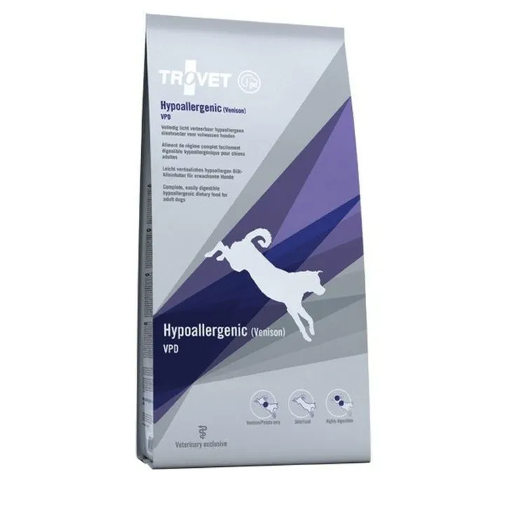 Krmivo Trovet Hypoallergenic VPD Venison Teľacie mäso 3 Kg Dospelý 2,3 Kg