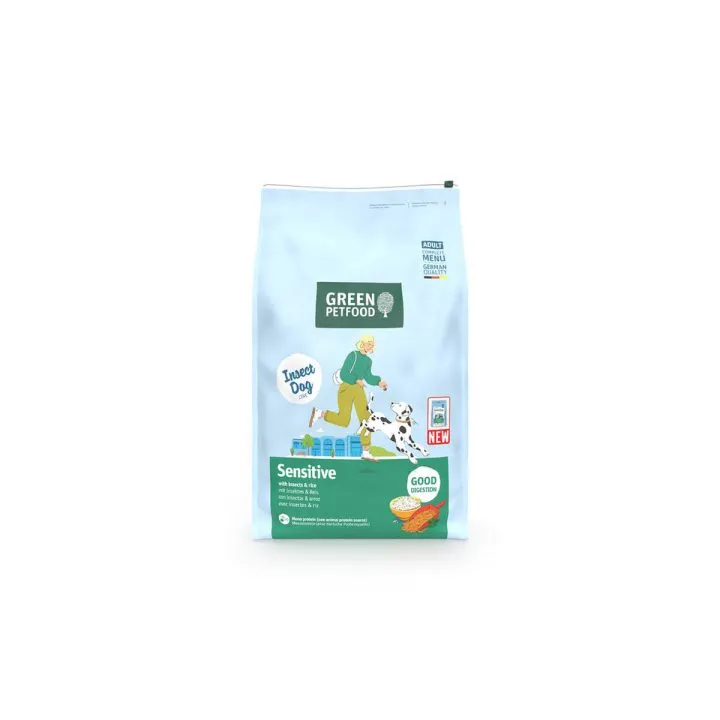 Krmivo Green Petfood InsectDog Sensitive 10 kg Ryža
