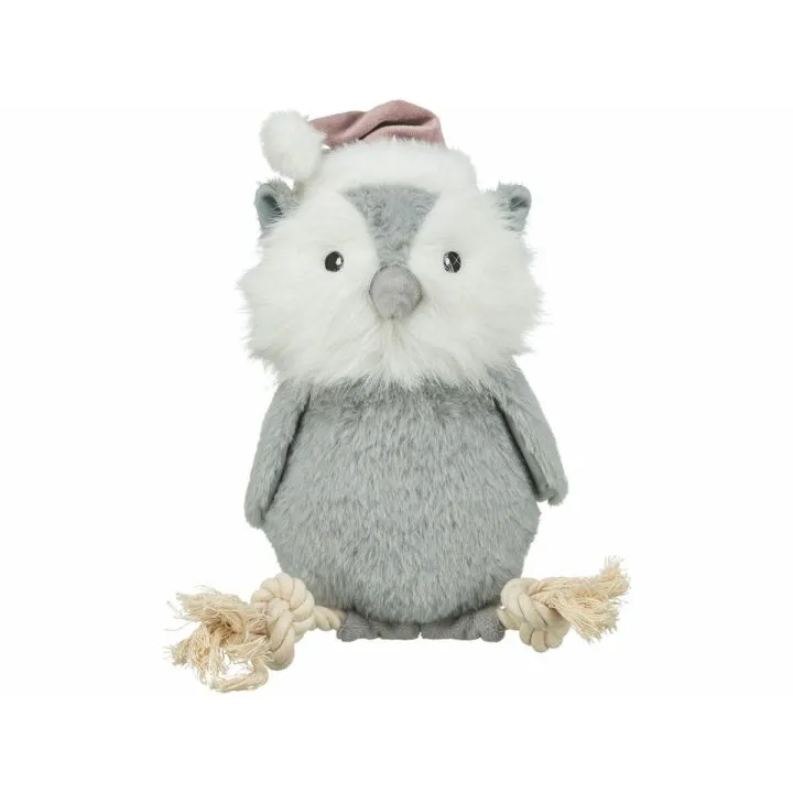 Plyšák pre psov Trixie Sivá Polyester Bavlna Sova 31 cm