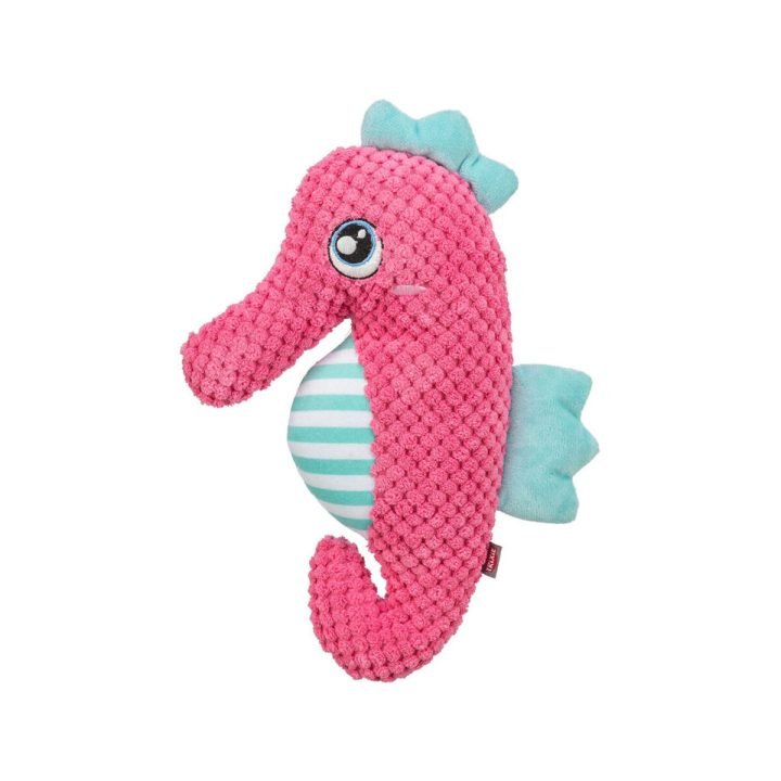 Plyšák pre psov Trixie Ružová Morský koník 28 cm Polyester