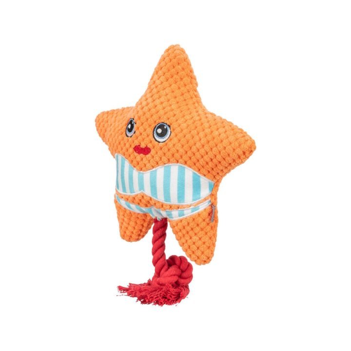 Plyšák pre psov Trixie Oranžová Hviezdica 22 cm Polyester