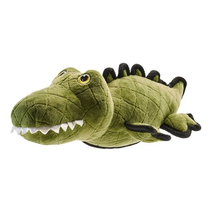 Plyšák pre psov Hunter Tough zelená Polyester Krokodíl 38 cm 27 cm