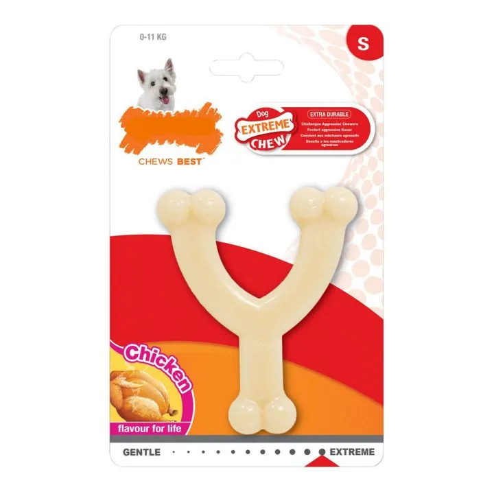Hračka na žuvanie psa Nylabone Extreme Chew Wishbone Veľkosť Kurča Nylón