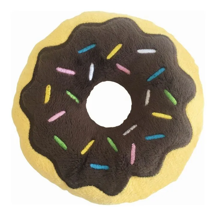 Plyšák pre psov Gloria 3 x 5 x 14 cm Čokoláda Donut Gaštanová