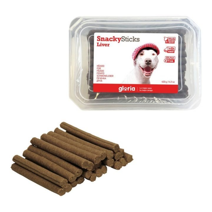 Maškrty pre psov Gloria Snackys Sticks Mäso Pečeň