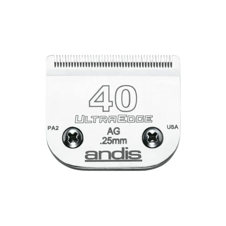 Žiletky na holenie Andis S-40 Oceľ Pochrómované 0,25 mm