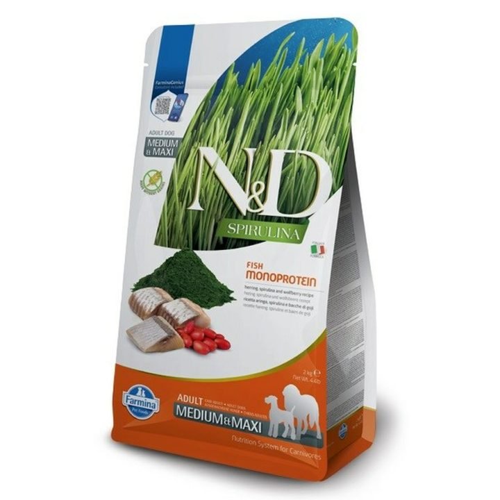 Krmivo Farmina N&D Dospelý Ryby Baránok Spirulina