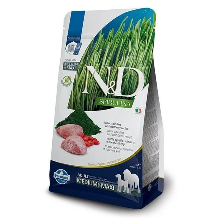 Krmivo Farmina N&D Dospelý Baránok Spirulina