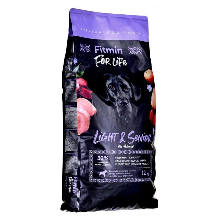 Krmivo Fitmin Light & Senior Dospelý Teľacie mäso Vtáky Prasa 12 kg