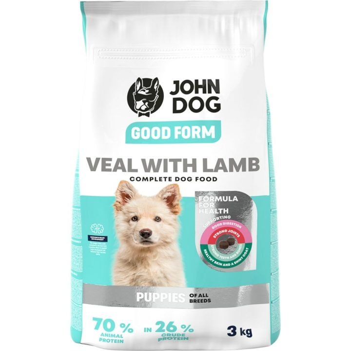 Krmivo John Dog Good Form Puppy Šteňa/junior Teľacie mäso Baránok