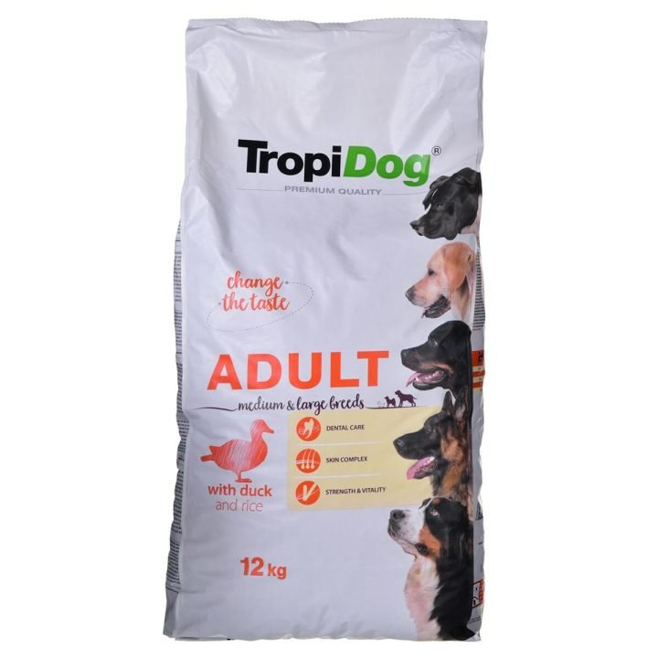 Krmivo Tropi Dog Premium Adult Medium & Large Dospelý Kačica Vtáky 12 kg
