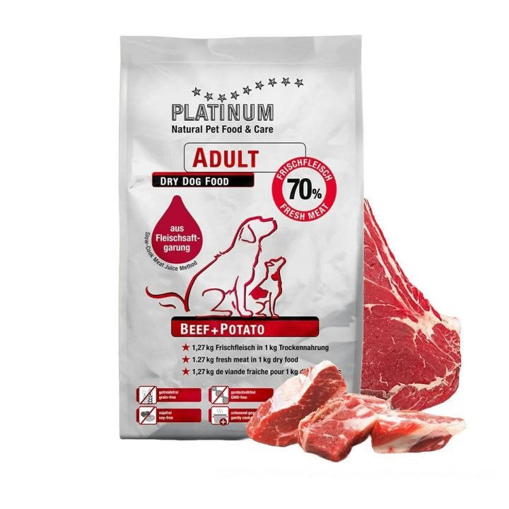 Krmivo Platinum Adult Beef Potato Dospelý Teľacie mäso
