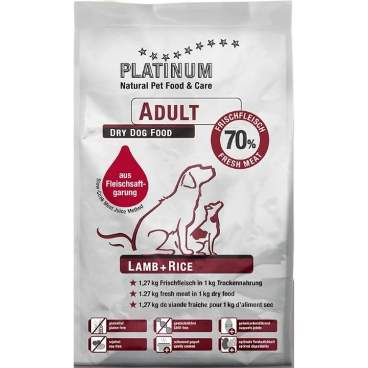 Krmivo Platinum Adult Lamb + Rice Dospelý Baránok 5 kg
