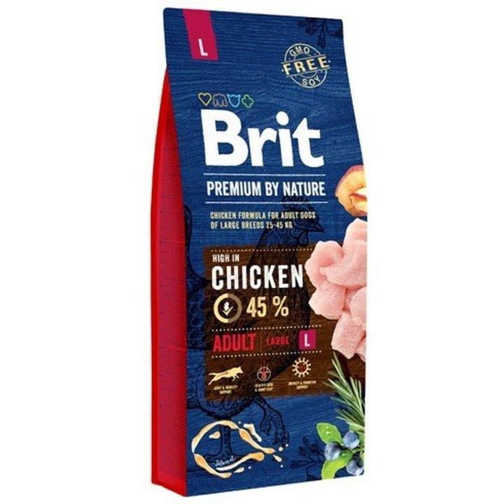 Krmivo Brit Premium Large Adul Dospelý Kurča 20-40 Kg 8 kg