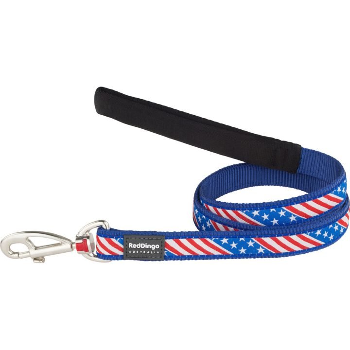 Vodítko pre psa Red Dingo STYLE US FLAG