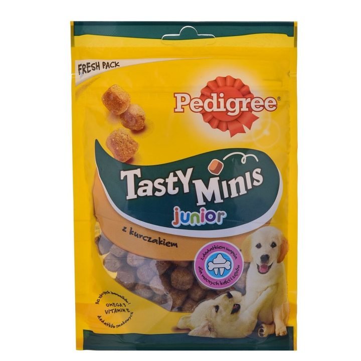 Maškrty pre psov Pedigree Mini Kurča 125 g