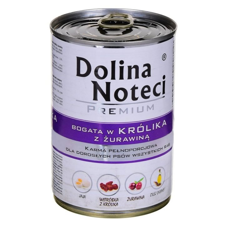Mokré jedlo Dolina Noteci Premium Čučoriedka Králik