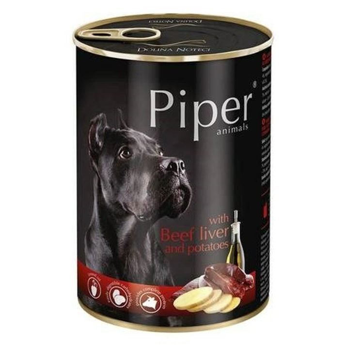 Mokré jedlo Dolina Noteci Piper Animals Teľacie mäso Zemiaky 400 g
