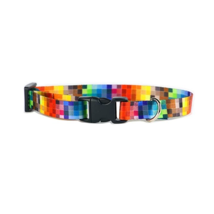Psí obojok Matteo Pixele 40-70 cm Tlačený
