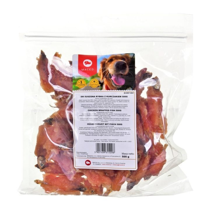 Maškrty pre psov Maced Kurča Ančovičky 500 g