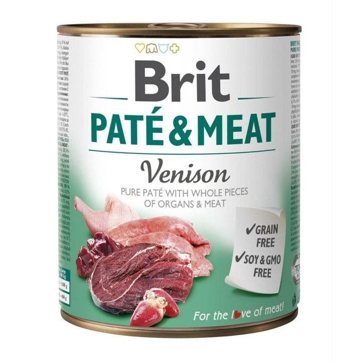 Mokré jedlo Brit Kurča Mäso Diviak