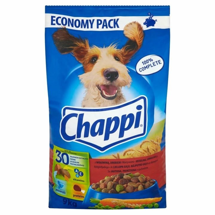 Krmivo Chappi Dospelý Teľacie mäso Vtáky 9 kg