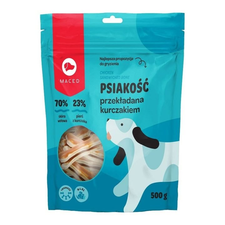 Maškrty pre psov Maced Bone Kurča 500 g