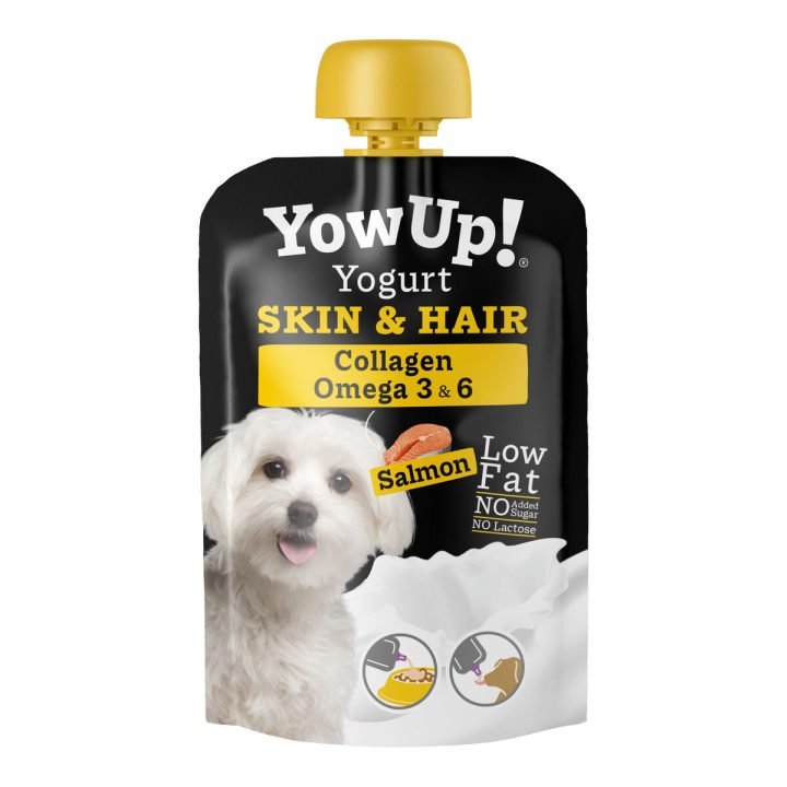 Mokré jedlo YowUp Skin and Hair Lososová 10 x 115 g 10 kusov