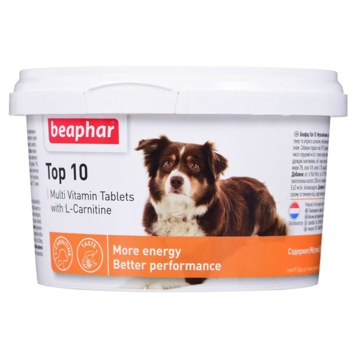 Výživový doplnok Beaphar Top 10 Multivitamínové 250 g