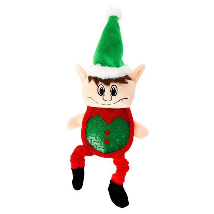 Hračky pre psy Dingo Elf Červená zelená Plyš